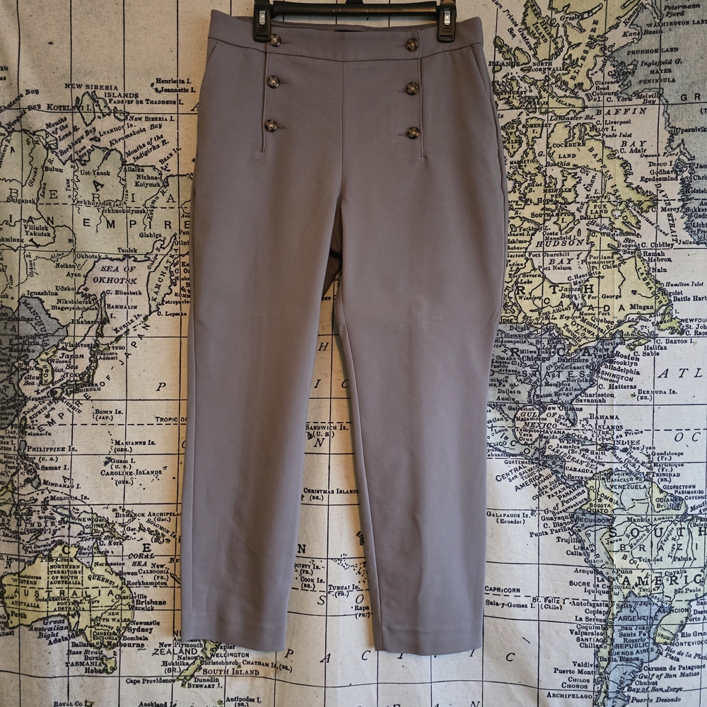 Express Gray Ankle Pants